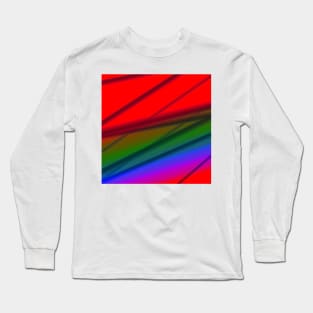 colorful rainbow texture design Long Sleeve T-Shirt